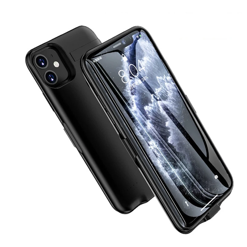 

5500/6000mAh Battery Charger Case for iPhone 11 11pro 11 pro Max Powerbank External Battery Mobile Phone Cover Case with Holder