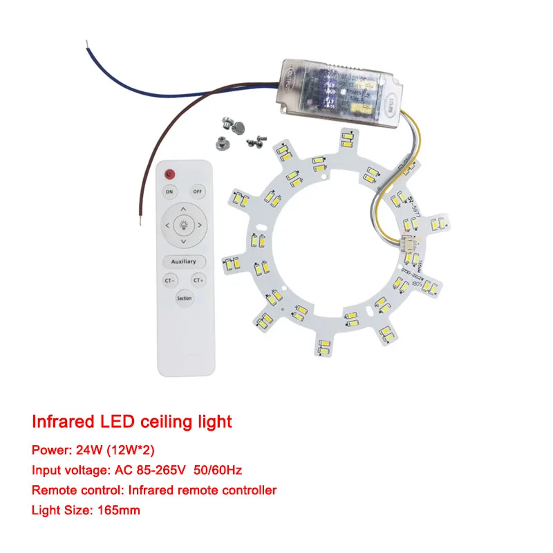 Smart 2.4G led isolation Ceiling chandelier 5730 SMD chip with ceiling Remote Controll led lamp for Dry LED Replacement