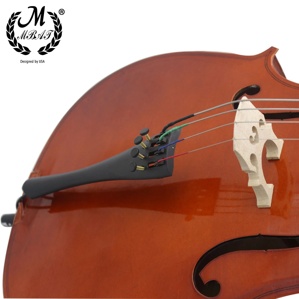 M MBAT 3/4 4/4 Cello Tailpiece High quality Musical Instrument Accessories Black Tuning Tools Cello Aluminum Alloy String Board