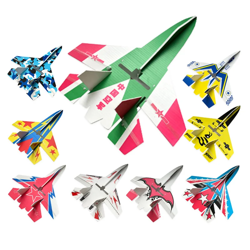 Fixed Wing Model Su27 RC Airplane With Microzone MC6C Transmitter with Receiver and Structure Parts For DIY F22 RC Aircraft 4
