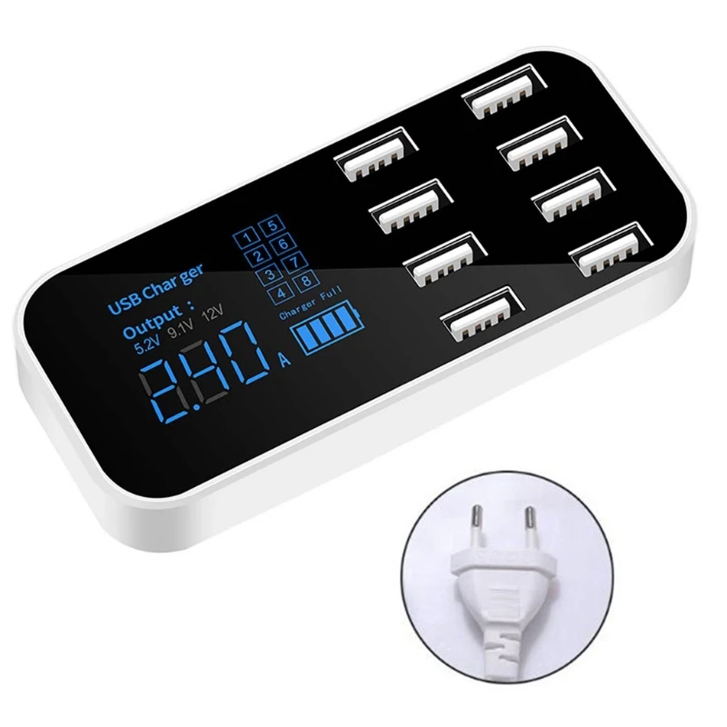 8Ports 2.4A USB AC Wall Travel Charger Adapter Hub For Mobile Phone Tablet PC School Hospital Shop Hotel | Мобильные телефоны и