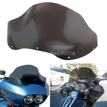 

12.5'' Flare Wave Windshield Windscreen Motorcycel Smoke Wind Deflector Accessories For Harley Road Glide FLTR FLTRX 1998-2013