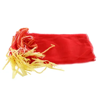 

100pcs Woven Plastic Durable Drawstring Packaging Vegetable Storage Bag for Chestnut Vegetables Fruits