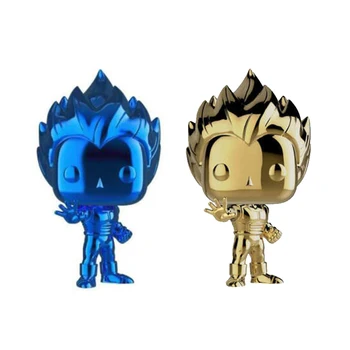 

Japan Anime Dragon Ball Super Saiyan Vegeta golden goku figure toys Limited Edition Vinyl Figure Model Toys Brinquedos christmas