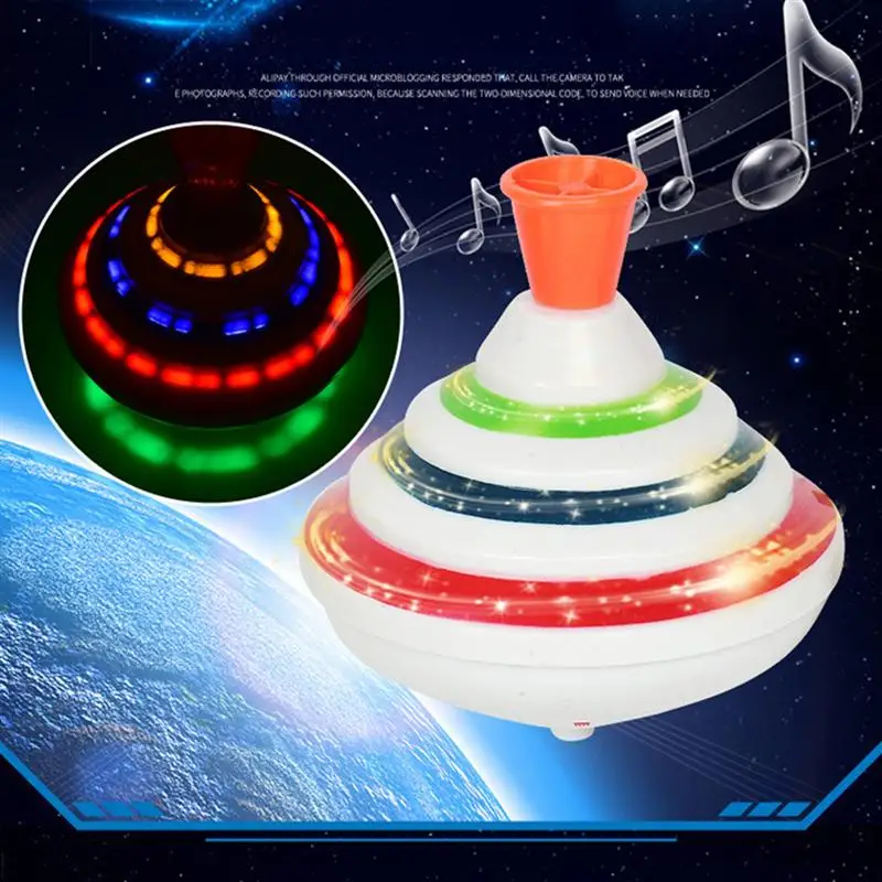 Top Electric Spinning Top Toy Game RC Peg Assorted Colours 