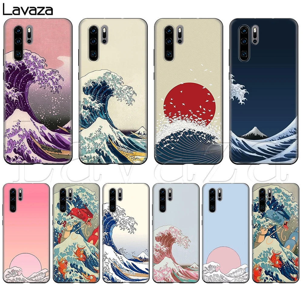 

Lavaza The Great Wave off Kanagawa Case for Huawei Mate 30 Honor Nova View 20 9X P20 Y9 5i P Smart Z Prime plus Lite Pro 2019