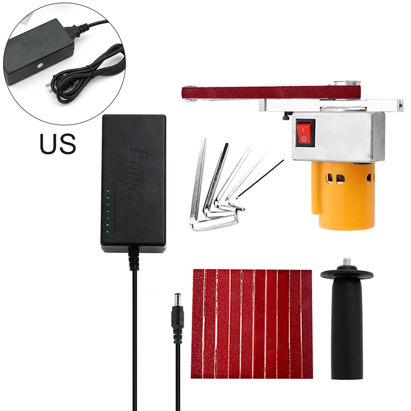 

Portable Belt Strap Sander Wrenches Belts W/ Charger Kit Grit 60 80 120 150 180