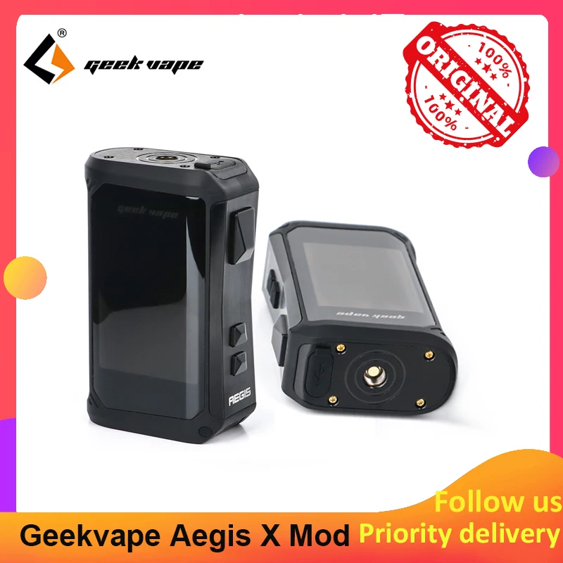 Geekvape Aegis X 200 Вт бокс мод с чипсетом AS 2 0 Питание от двух аккумуляторов 18650