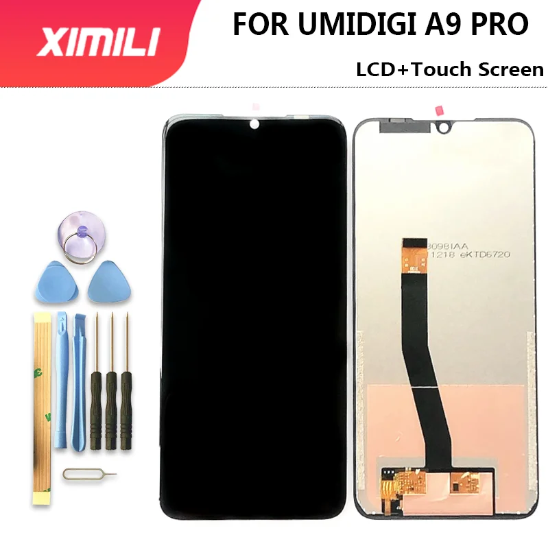 

6.3 inch UMIDIGI A9 Pro LCD Display+Touch Screen 100% Original Tested LCD Digitizer Glass Panel Replacement For UMIDIGI A9PRO