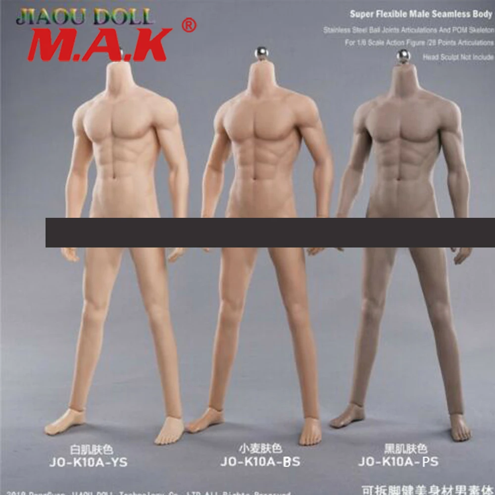 JIAOU DOLL 1:6th JO-K10A-YS Pale Skin Male 12" Seamless Action Figure Body Toys 