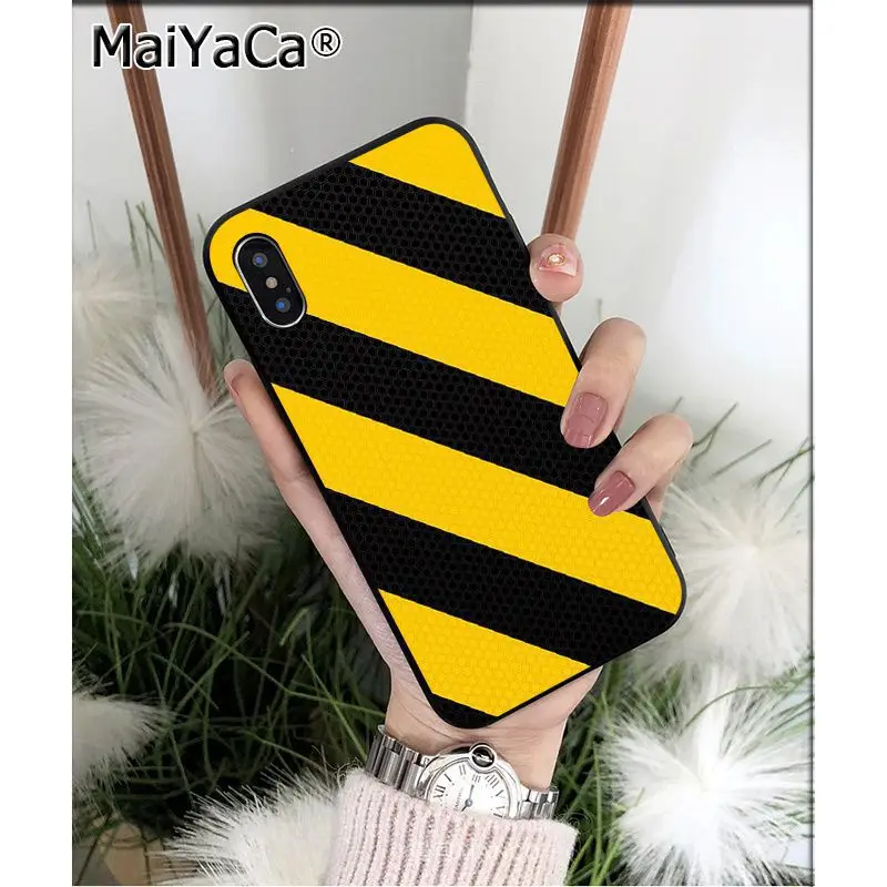 MaiYaCa желтый предупреждающий ТПУ силиконовый чехол для телефона, чехол для Apple iphone 11 pro 8 7 66S Plus X XS MAX 5S SE XR - Цвет: A12