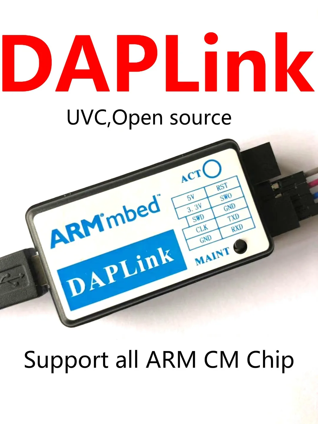

DAPLINK ARM Emulator Replace CMSIS-DAP JLINK STLINK Support All ARM CM Chip