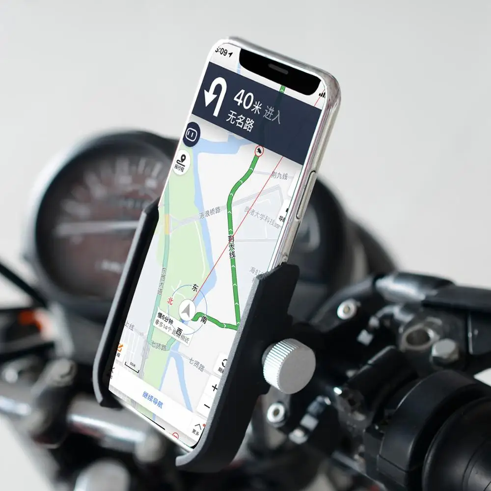 360 Вращение алюминиевого сплава Кронштейн для мобильного телефона gps кронштейн для мотоцикла, Электрический трехколесный велосипед, внедорожный автомобиль, ATV, велосипед
