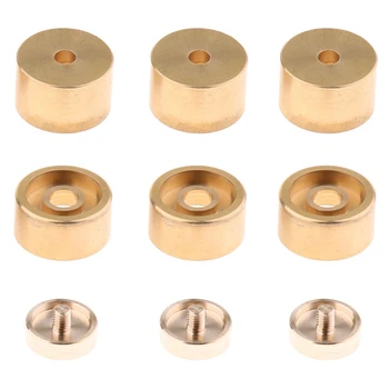 

1 Set Trumpet Valve Finger Buttons Trumpet Parts Accessories Musical Instrument Accessories for Trumpet -Golden