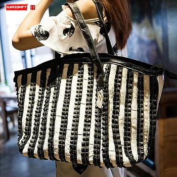 

New Genuine Leather Women Handbags Female Soft Leather Shoulder Messenger Bag Fashion Large Capacity Dumplings Bag Shopping Bags