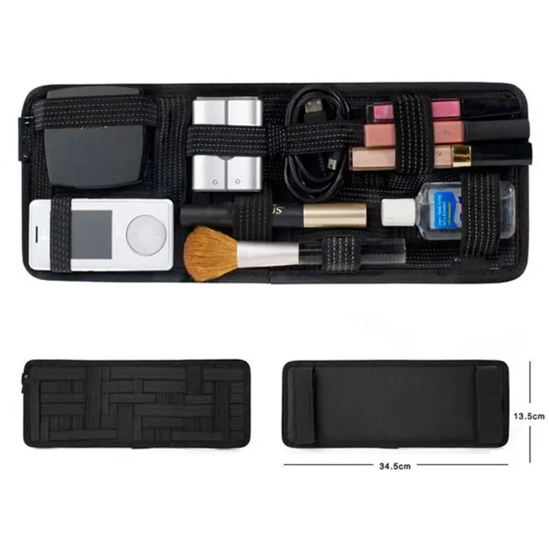 

Car Sun Visor Storage Anti-slip Elastic Woven Board Organization for Sunglass Holder Parking Fuel Card Digital Accessories