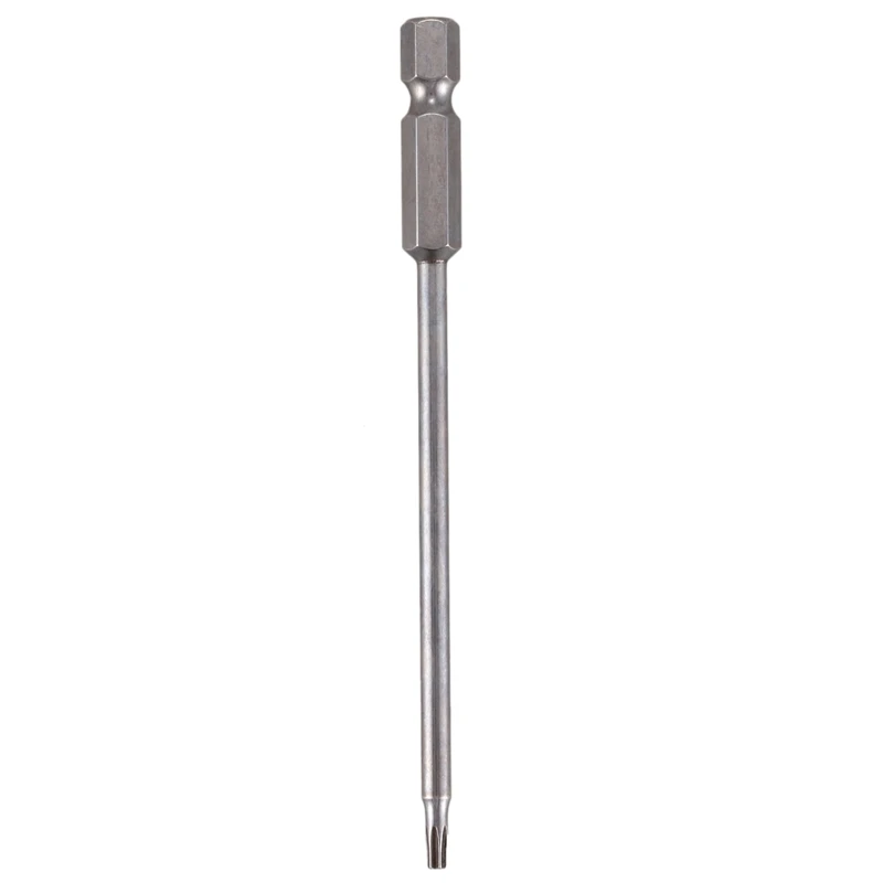 

100mm Length 1/4 inch Hex Shank T9 Magnetic Torx Security Screwdriver Bits