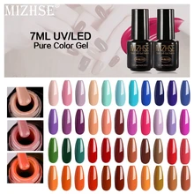 Acrílico uv do diodo emissor de luz da cor da série da arte do polonês do gel do verniz do gel da cor de mizhse 7 ml(China)