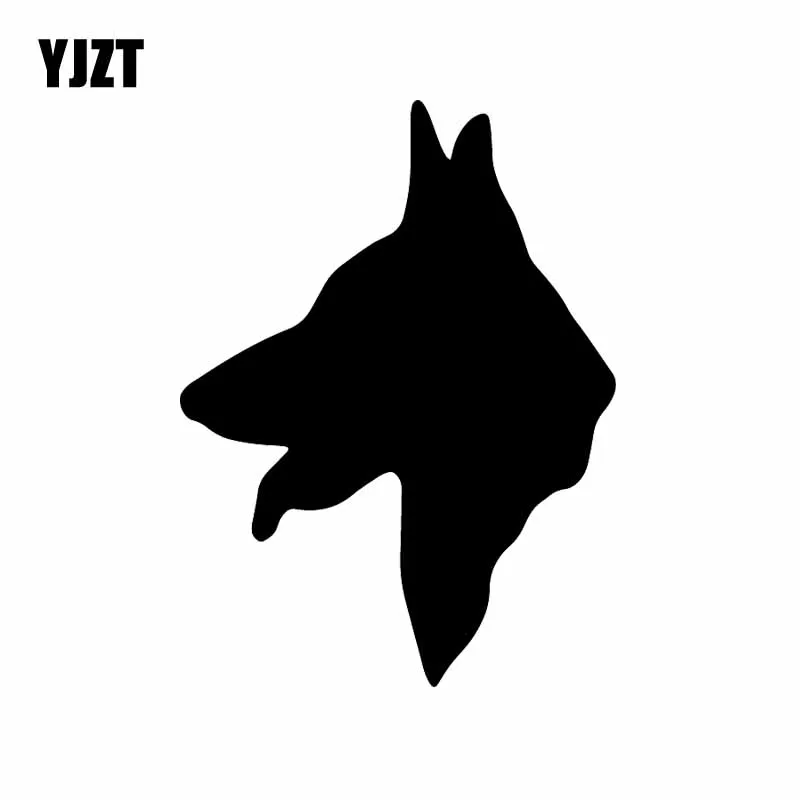 YJZT 10.8X14.6CM Пособия по немецкому языку овчарки эльзасской головка виниловые