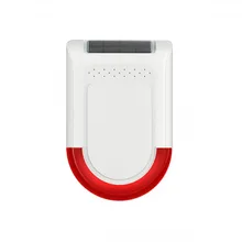 Открытый 433MHz беспроводной стробоскоп сирена/светильник на солнечных батареях