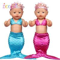 18inch 43cm Baby New Born Doll Clothes Accessories Make Up Mermaid Clothes Suit For Baby Kid Birthday&Festival Gift Panties 1