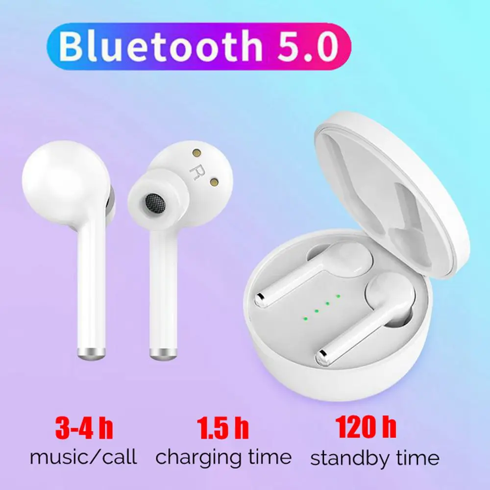 3D стерео звук Bluetooth наушники V5.0 сенсорное управление Беспроводная bluetooth-гарнитура Handfree TWS настоящие беспроводные наушники для телефона