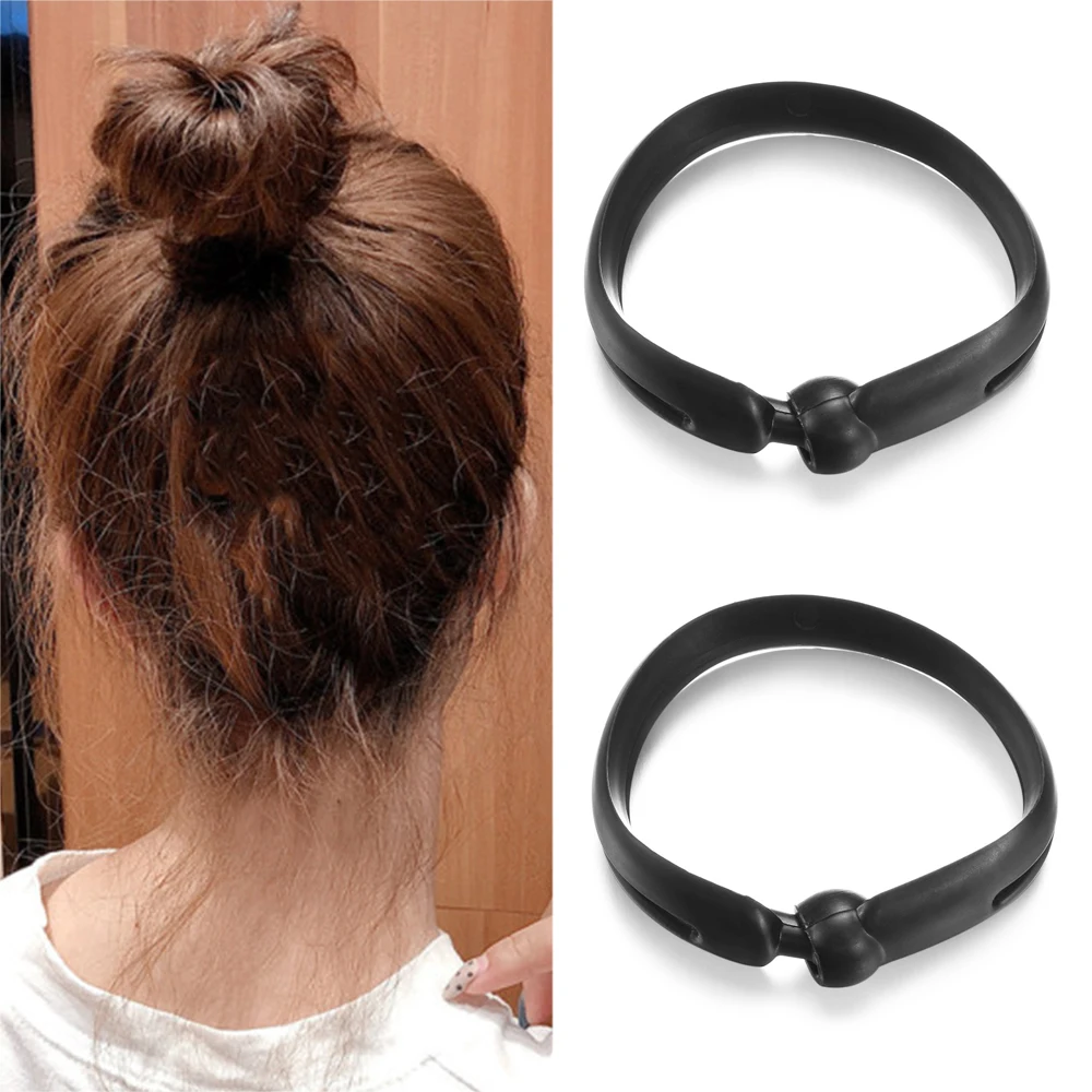 2 шт. модные Волшебные волосы Quick Maker Updo бублик для волос пучок чайник пончик для укладки ленты аксессуары для волос Инструменты для самостоятельной укладки волос