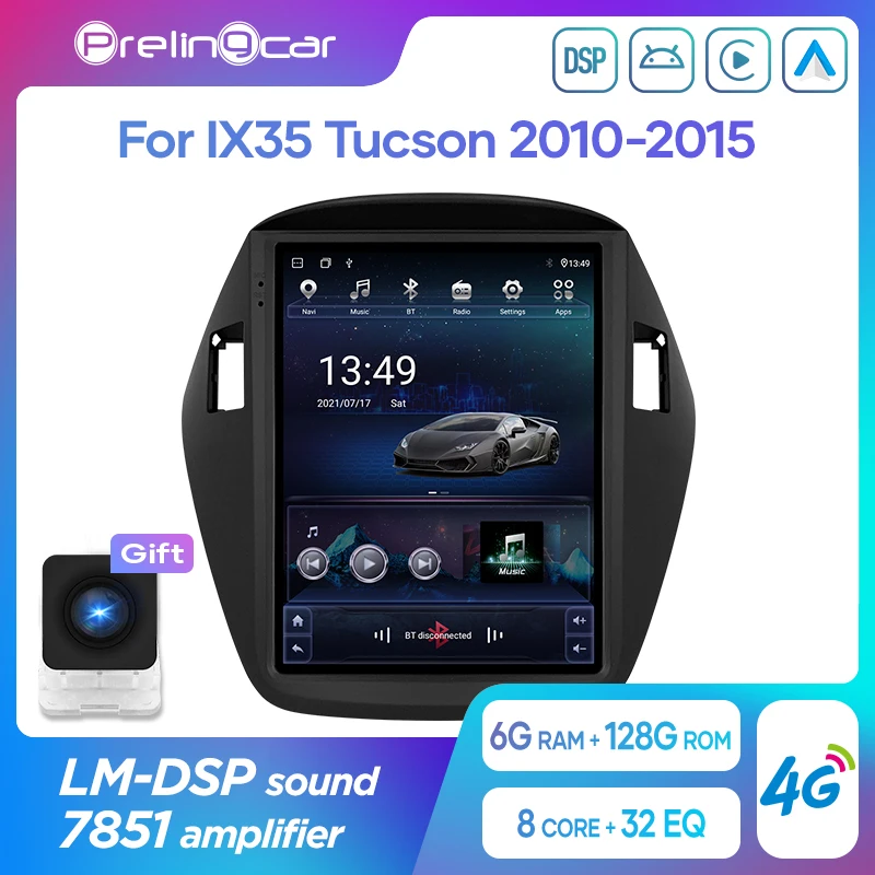Автомагнитола для Hyundai IX35 Tucson мультимедийный видеоплеер на платформе Android 10 с