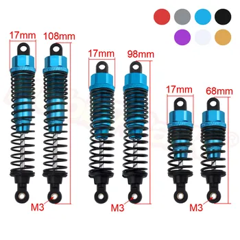 

2pcs 68mm / 98mm / 108mm Aluminum Shock Absorbers Dampers for 1/10 Scale RC Car On-Road Monster Truck Off Road Buggy