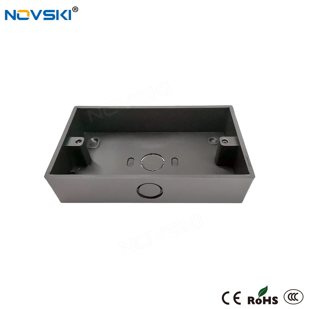 

NOVSKI Black Baking Mounting Box External 146mm*86mm for Wall Switch and Socket