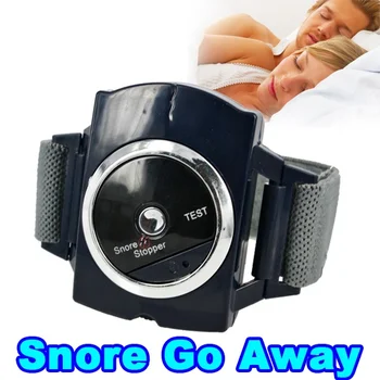 

New Auto Anti Snore Wristband Smart Black Infrared Intelligent Stopper Biosenseor Watch Cessation Cure Solution Sleeping