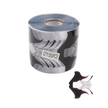 500 шт./компл. Прозрачный дизайн гвоздь стикер УФ гель для ногтей наконечник удлинительные направляющие инструменты для салонный маникюр форма JT203