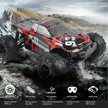 

1:18 Scale 9300E Off-Road Crawler Vehicle Truck Model Toy Brushless Motor Car Remote Control Four Wheel Climber Toy