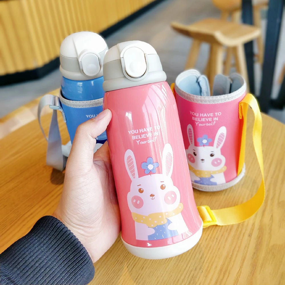 20oz Kids Cartoon Drinking Bottles Double Layers 316 Stainless Steel Water  Thermos Children Insulated Cups Portable Home School - AliExpress
