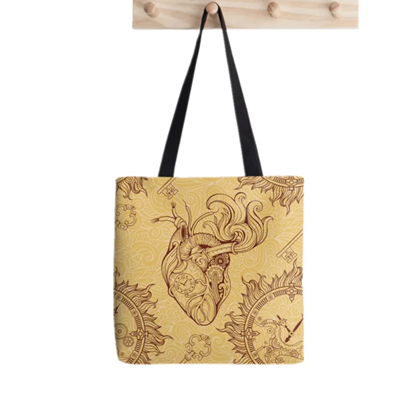 2021 Shopper Northern forest Printed Tote Bag women Funny Harajuku shopper handbag girl Shoulder shopping bag Lady Canvas Bag