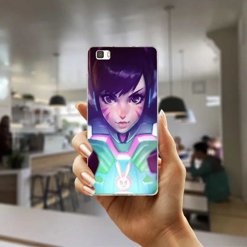 Picture 3 Чехол для телефона из мягкого ТПУ с рисунком Чехлы для Huawei Honor 5A 5C 5X6 6A 6X7 7A 7C 7X8 8C 8X9 10 Lite корпус под плетенную сумку Dva Overwatchs Tracer 76 игры - Цвет: Picture 3