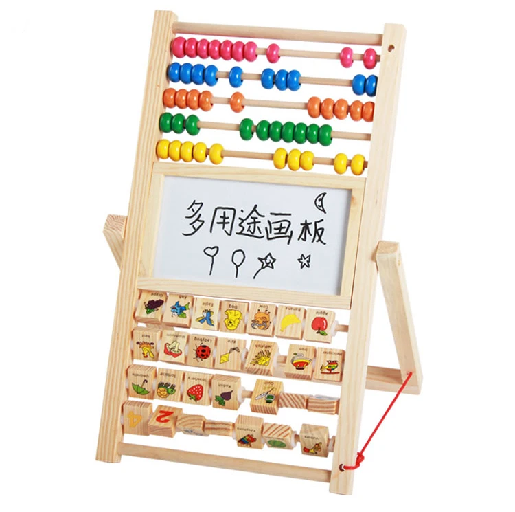 Многофункциональный Abacus обучающий стенд деревянный Монтессори игрушки подсчет познания доска ранняя обучающая математическая игрушка для детей подарок