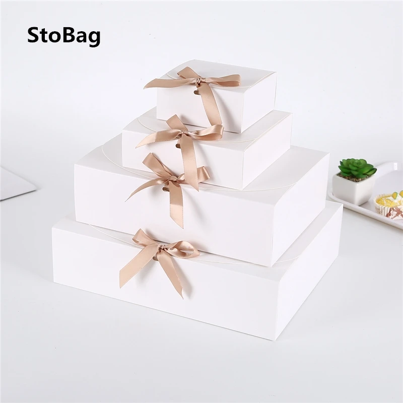 Obtenga esto StoBag-Caja de regalo blanca/Kraft/negra, suministros para eventos y fiestas, embalaje de boda, cumpleaños, Chocolate, caramelo, Hnadmade, 5 uds. VRM8ANlenzB