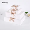 StoBag 5pcs White/Kraft/Black Gift Box Event & Party Supplies Packaging Wedding Birthday Hnadmade Candy Chocolate ► Photo 1/6