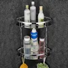 Deluxe 304 Stainless Steel Double Tiers Corner Shower Bright Basket Shelf Tidy Rack Caddy Storage Organizer etagere mural ► Photo 2/6