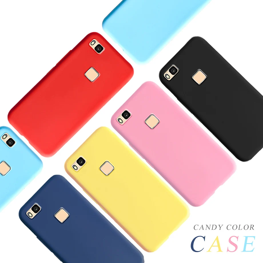 iphone pouch Soft Cases For Huawei P9 lite Case Slim Candy Color Silicone Back Cover For Huawei P9 Lite P9lite P 9 lite 2016 Case cover Funda leather phone wallet