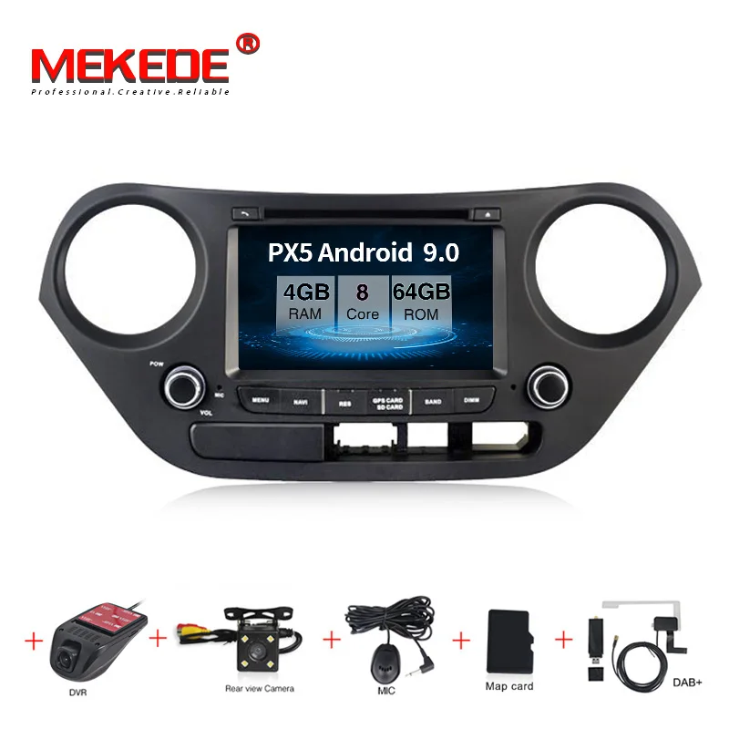 Android9.0 автомобильный DVD мультимедийный плеер радио для hyundai I10 левая рука Diver 2013-2017 автомобильный аудио gps навигатор dvd-плеер