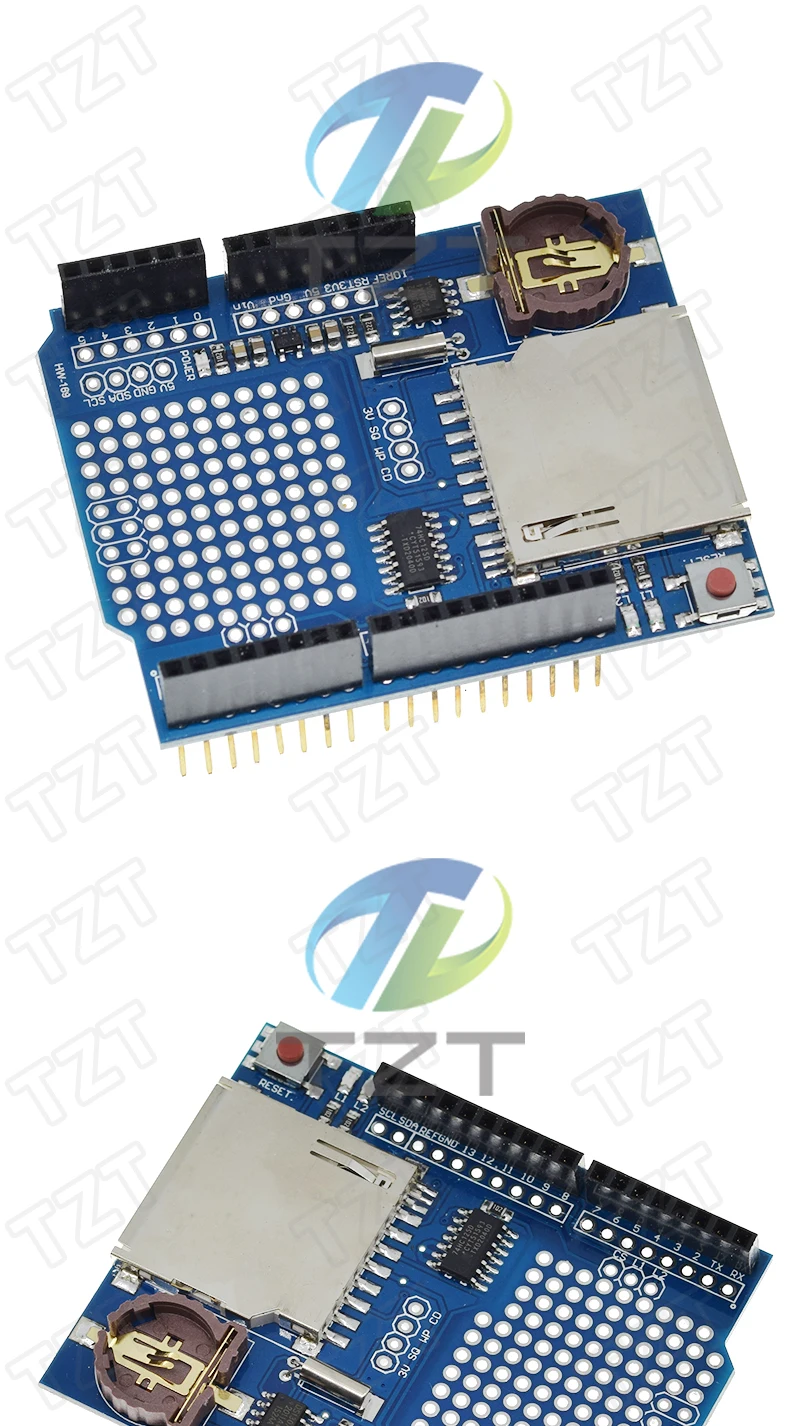 TZT 1/3PCS Datenlogger Modul Logging Recorder Shield V1.0 für Arduino UNO SD Karte – Detail 5