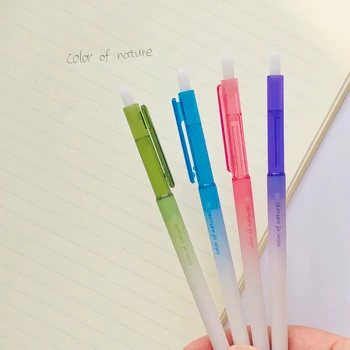 

3X Simple Gradient Color of Nature Press Automatic Mechanical Pencil Stationery 0.5mm