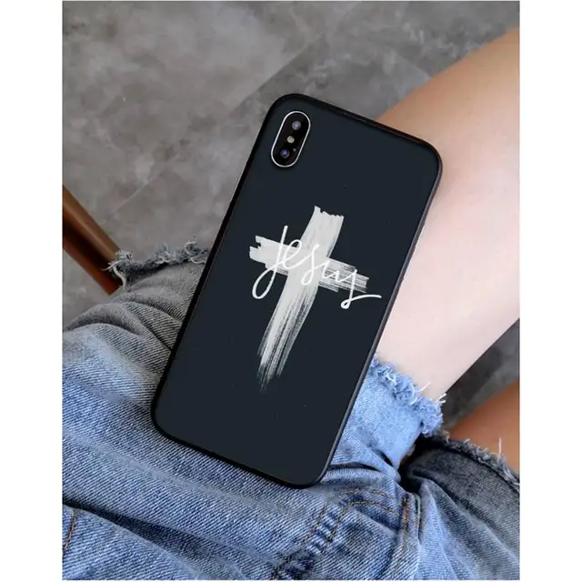 MaiYaCa Cross christian bible quotes verse jesus Customer Phone Case for iPhone 11 pro XS MAX 8 7 6 6S Plus X 5 5S SE XR SE2020 a2