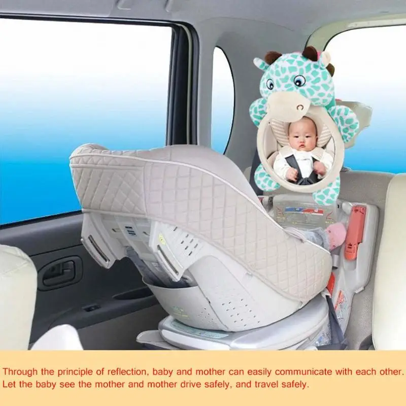 Регулируемое безопасное автомобильное детское зеркало на заднем сиденье, подголовник, зеркало заднего вида, детское автомобильное защитное зеркало, детский монитор