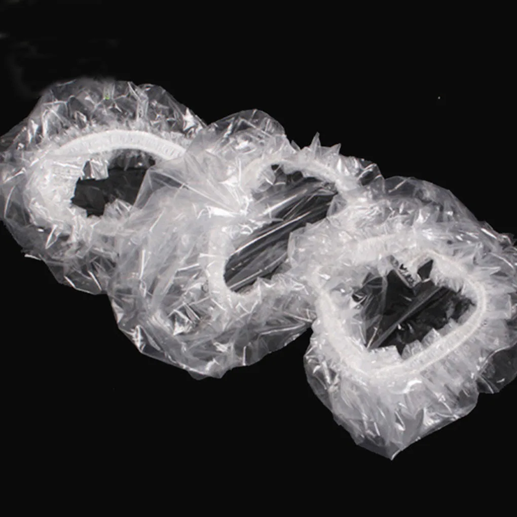 100pcs Disposable Waterproof Ear Cap Bath Shower Salon Ear Protector Cover Dyeing Hair One-Off Earmuffs