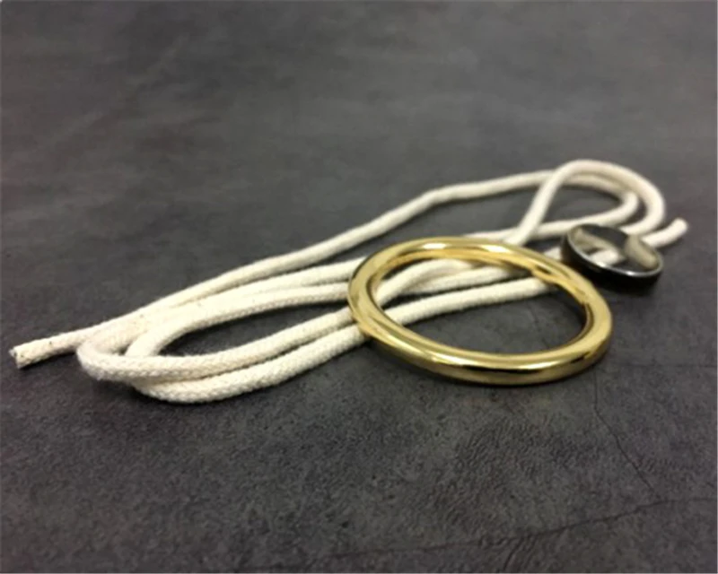 Rings on the Rope Magic Tricks Ring Renetrates Rope Magica Escape Illusion Magician Stage Gimmick Accessories Mentalism FISM Hot
