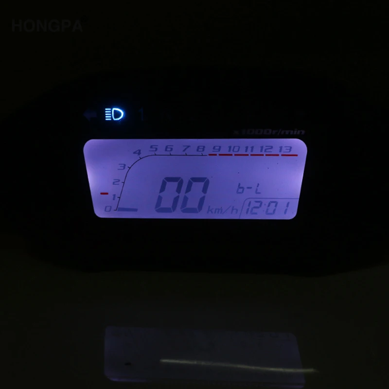 Универсальный мотоцикл lcd цифровой 13000 об/мин Спидометр подсветка Цикл двигателя для 2-4 цилиндров метр одометра дропшиппинг