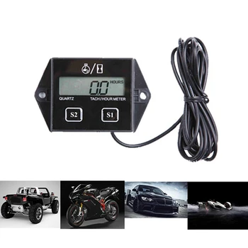 

Digital Engine Tach Hour Meter Tachometer Gauge Engine RPM LCD Display For Motorcycle Motor Stroke Engine Car Boat